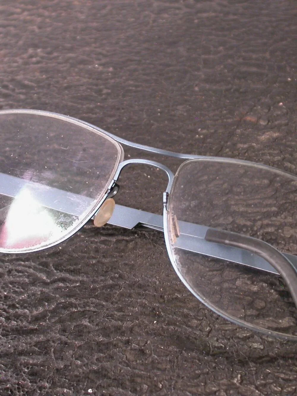 Lindberg Light Blue Strip Titanium Modern Eyeglasses Frames Made in Denmark